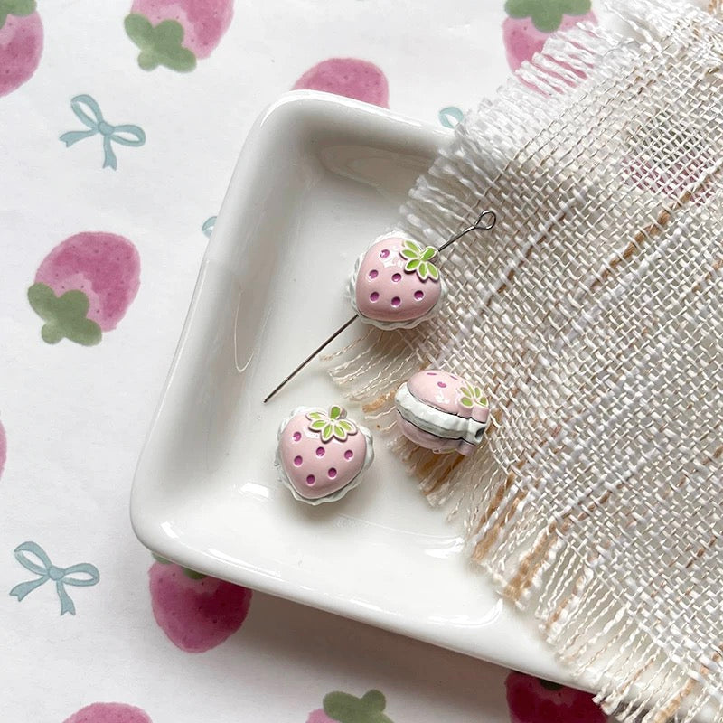 Strawberry Alloy Beads