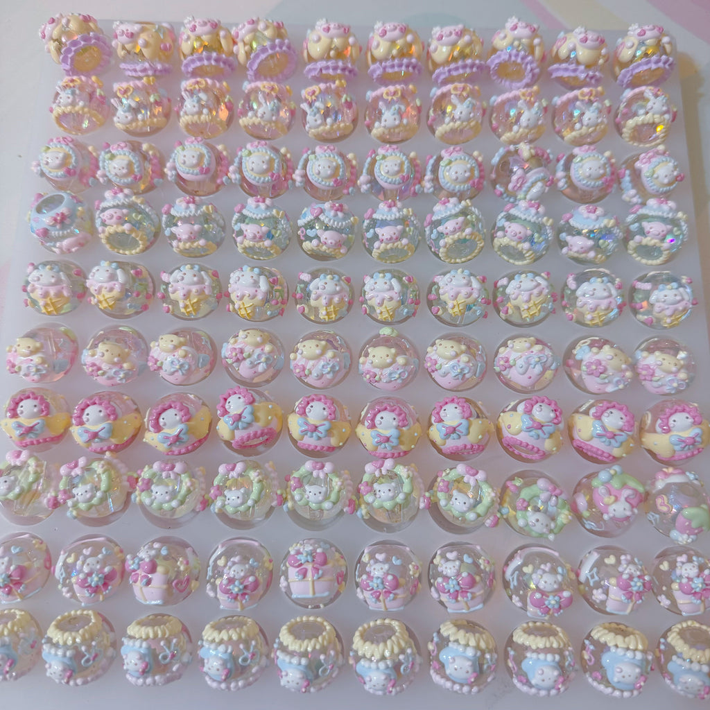 Macaron Cartoon Hand-Painted Beads