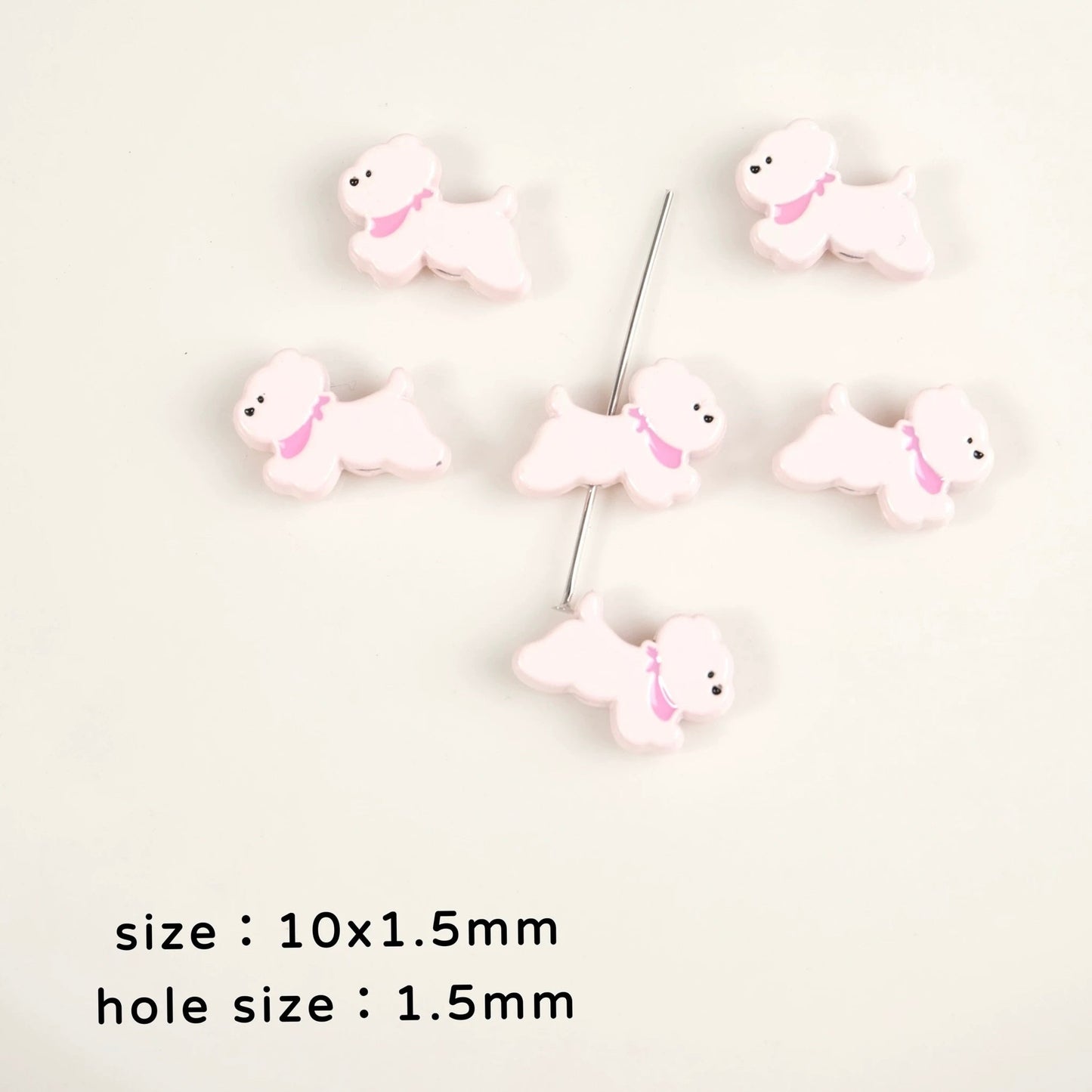 Dog Alloy Beads