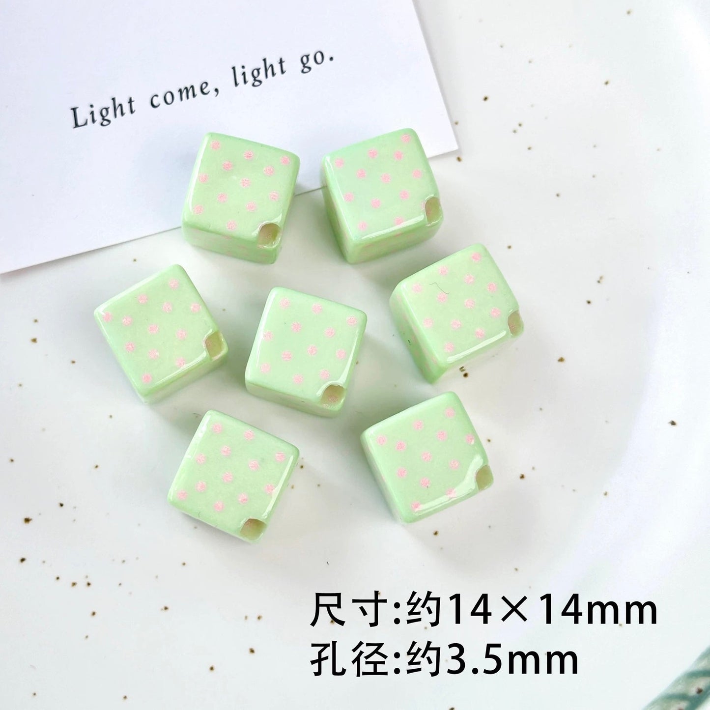 Green-Colored Beads