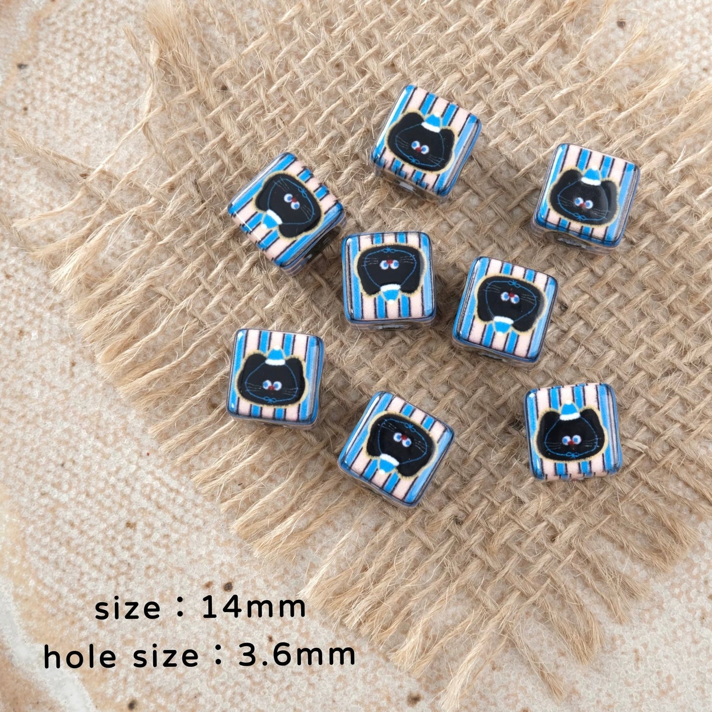 Small Dog Square Beaded