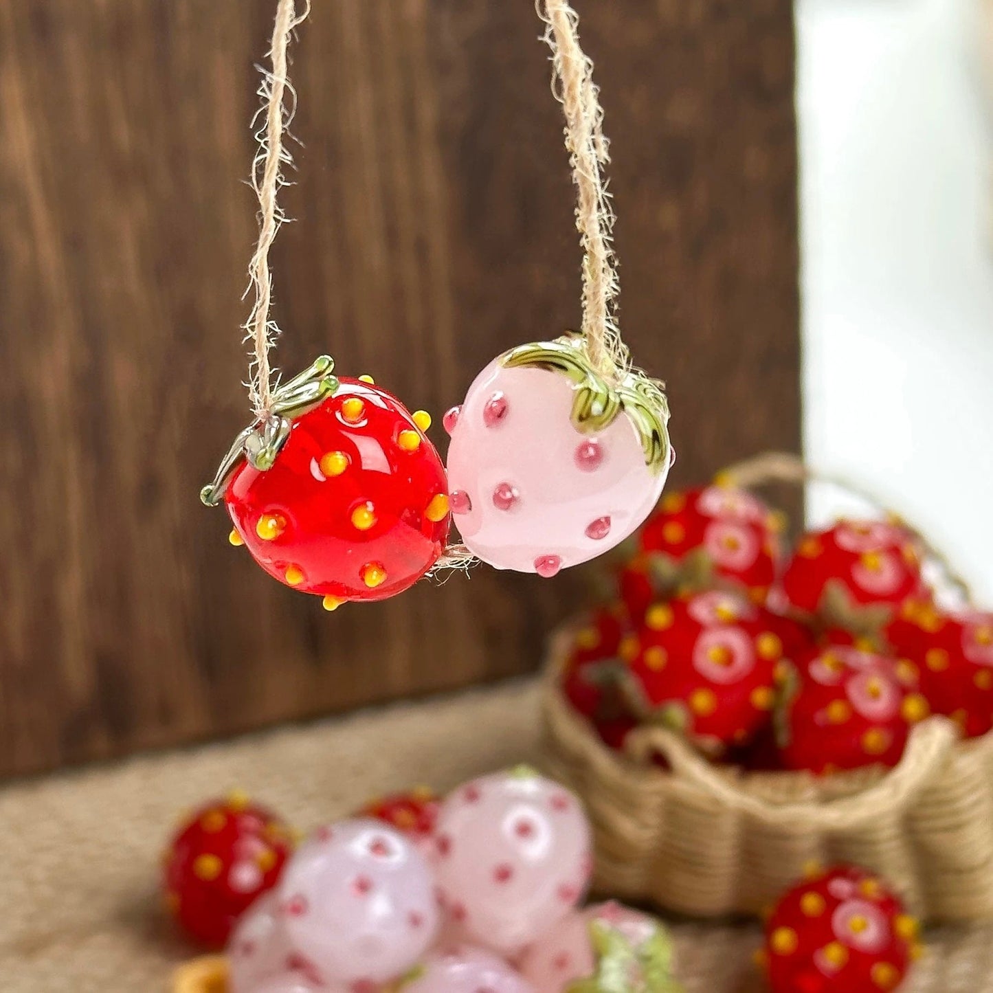 Strawberry Beaded String