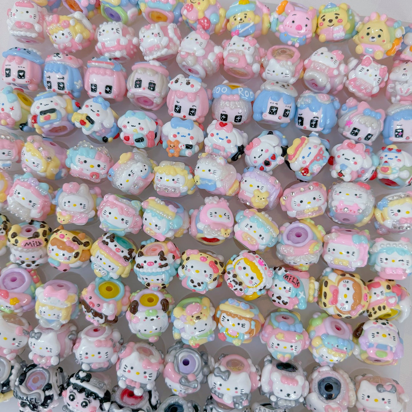 Mix Cartoon Hand Painted Beads