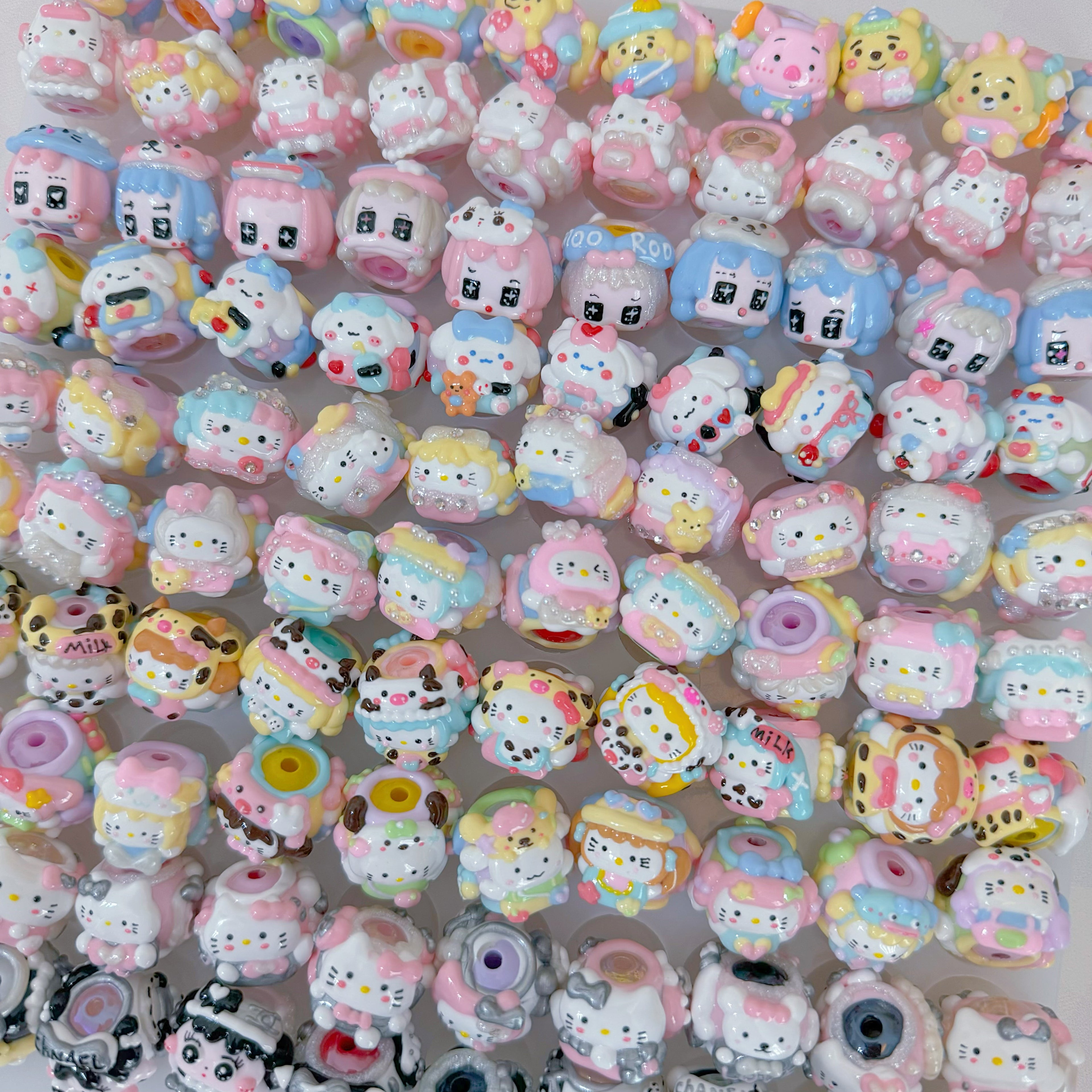 Mix Cartoon Hand Painted Beads