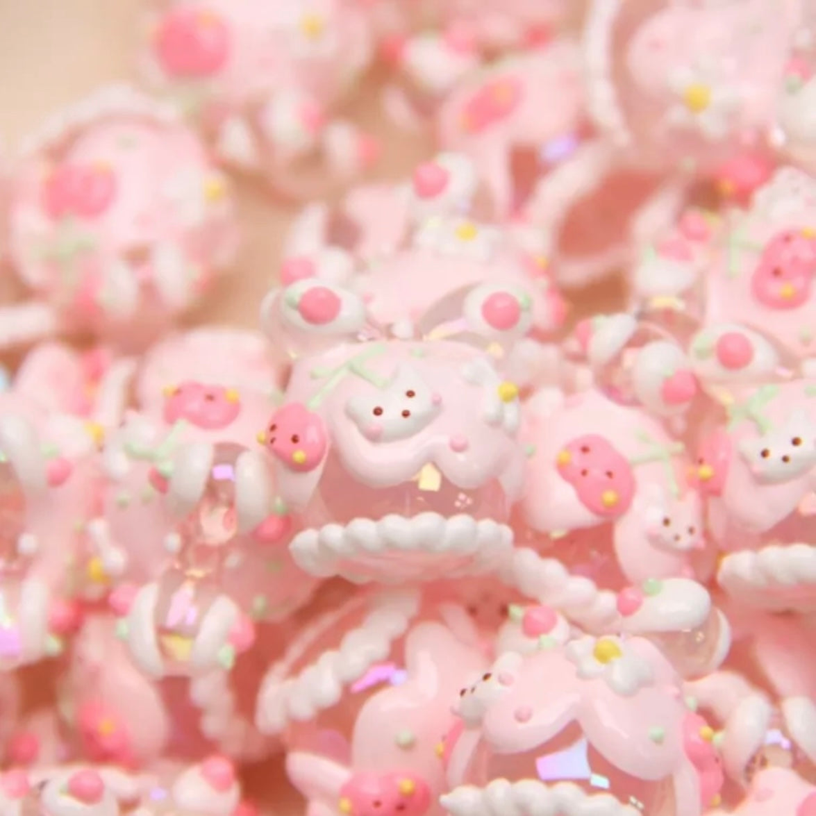 Milk Carton Hand-Painted Beads