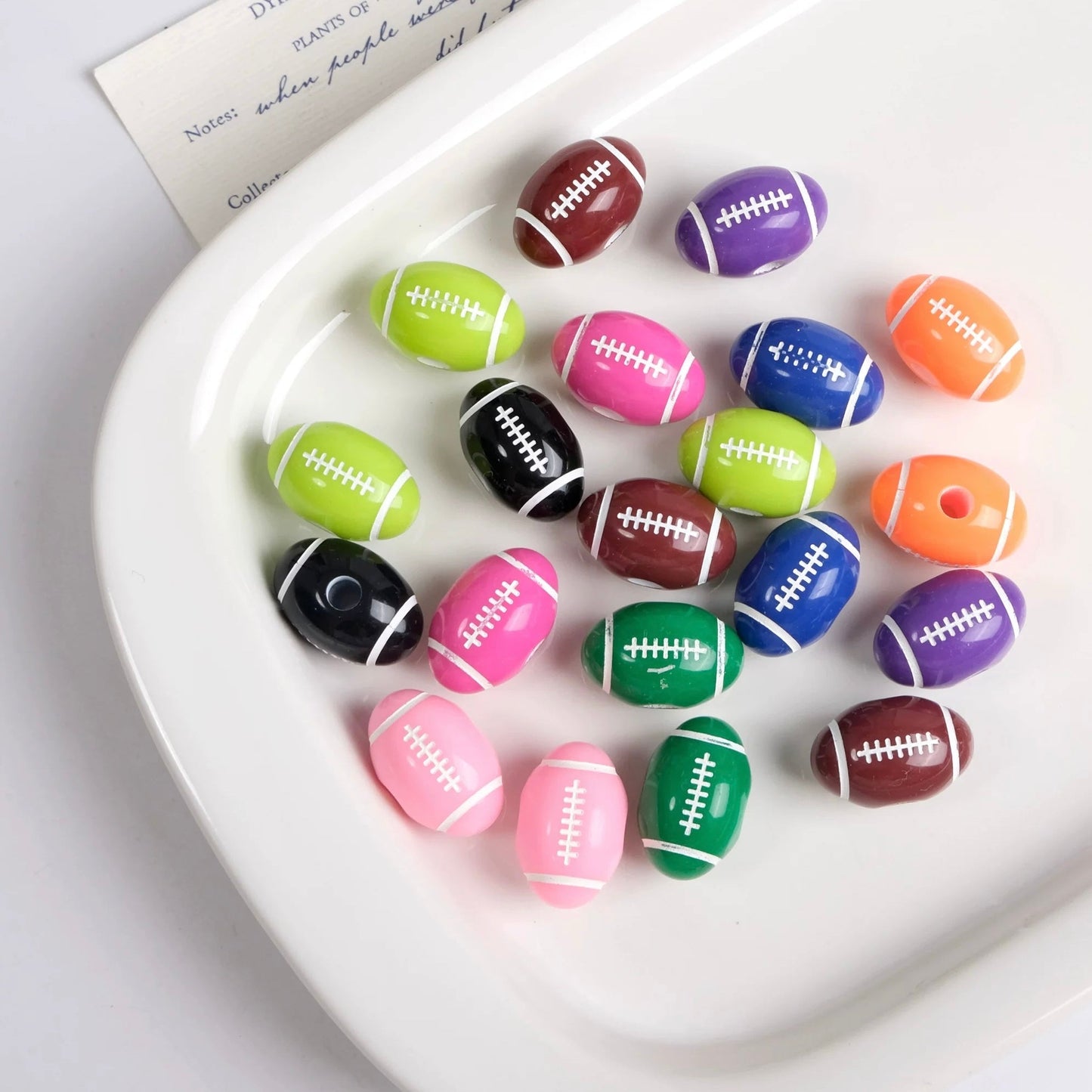 Rugby-Shaped Beads