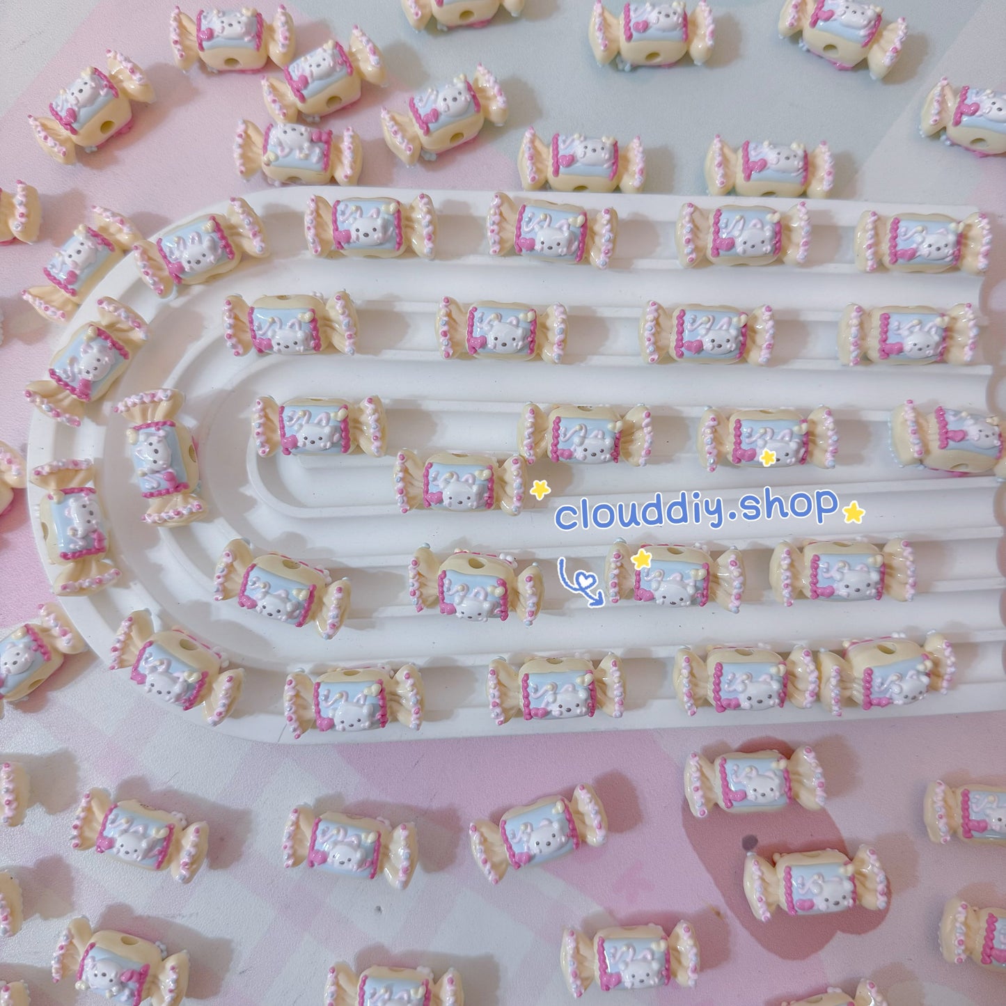 Hand-painted Candy Bead