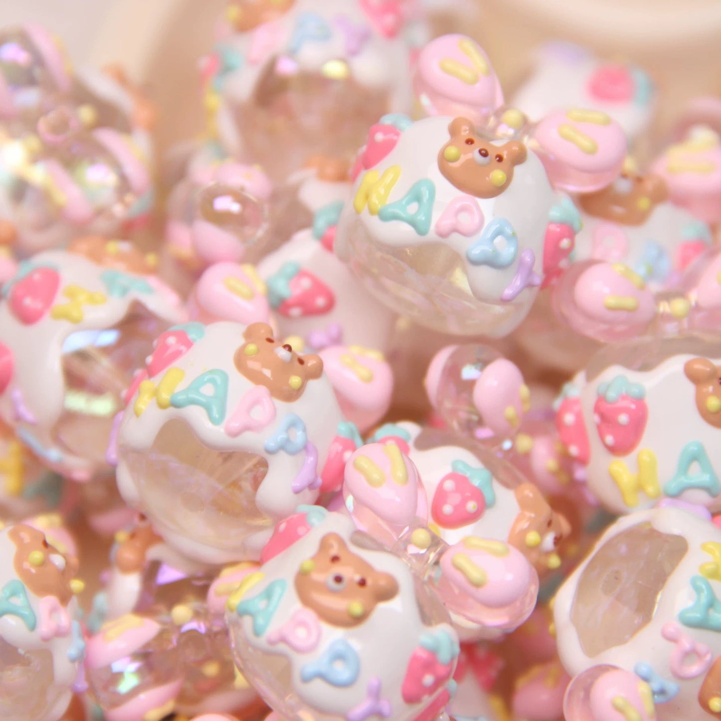 Milk Carton Hand-Painted Beads