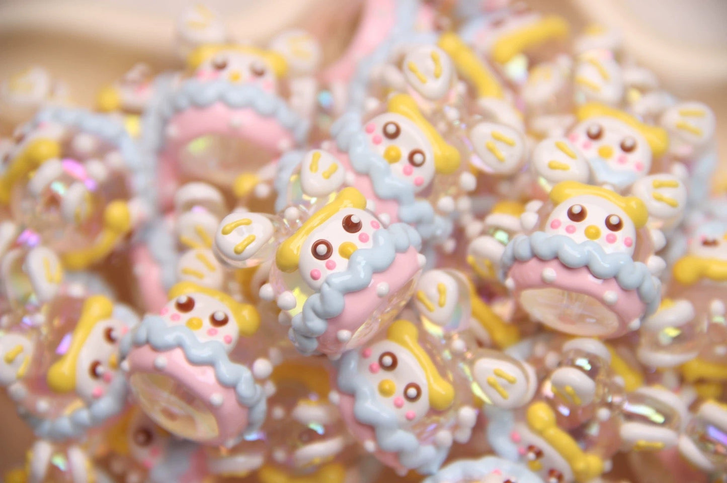 Milk Carton Hand-Painted Beads