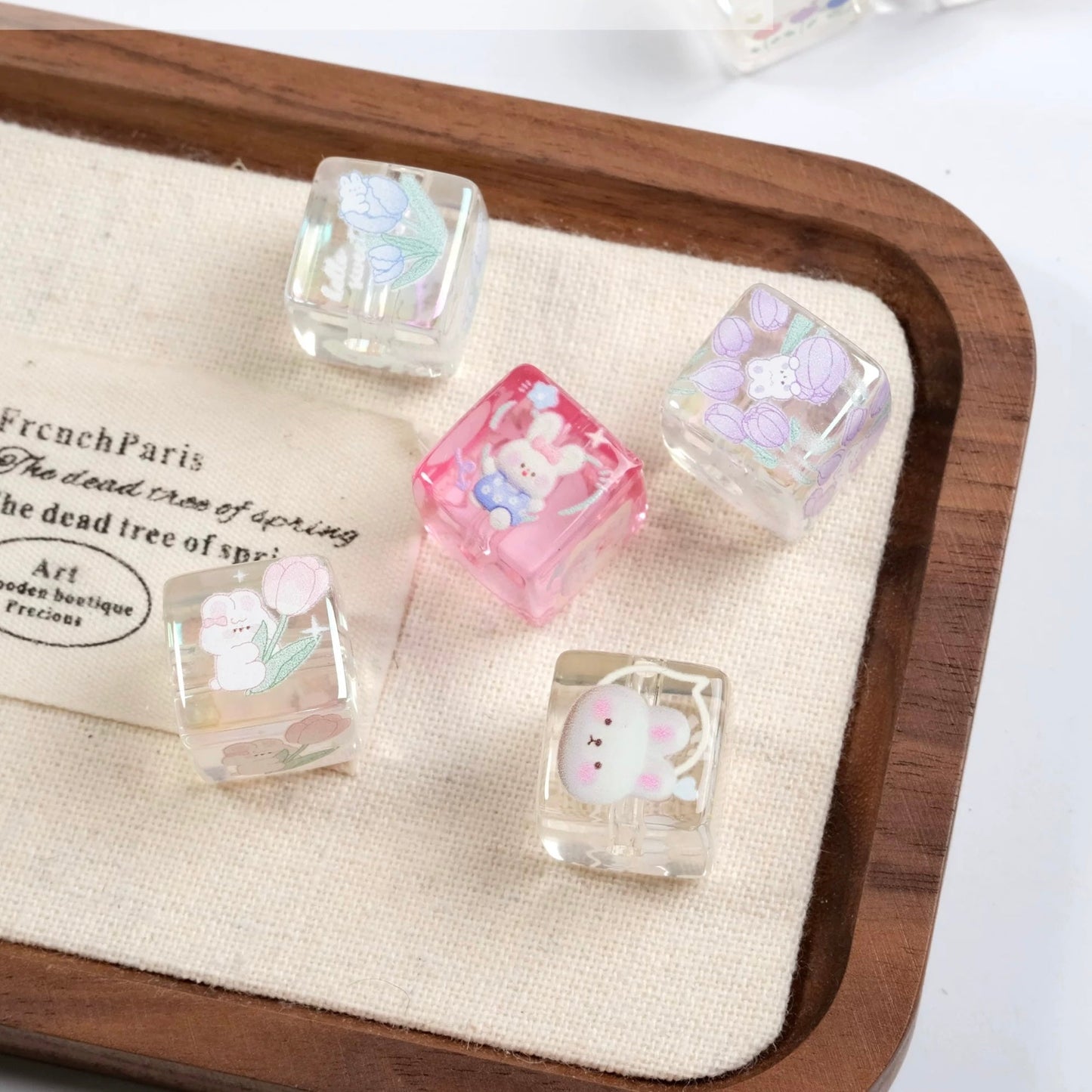 Translucent Square Bead String