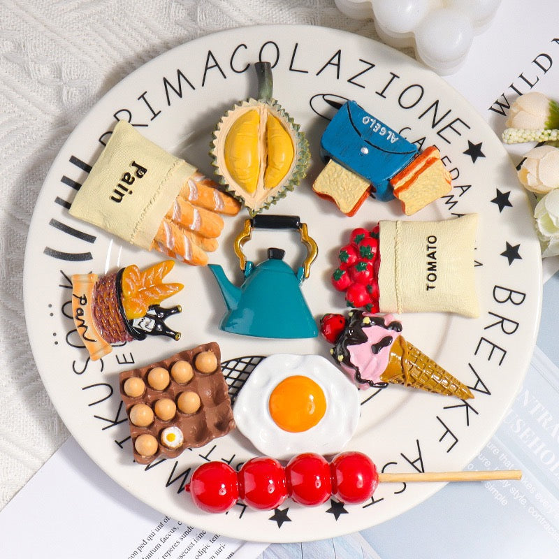 Large-Sized Food Refrigerator Magnets