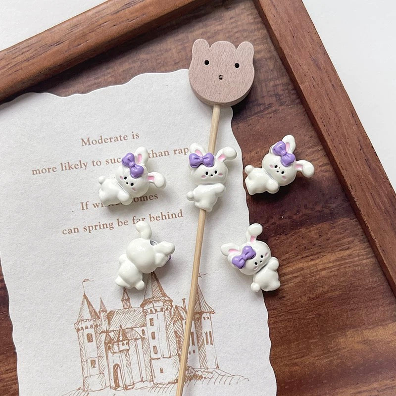 Rabbit Alloy Beads