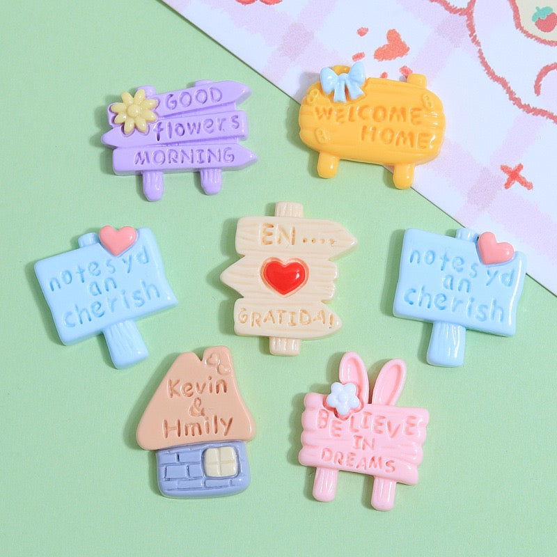 Cute Road Sign Charm