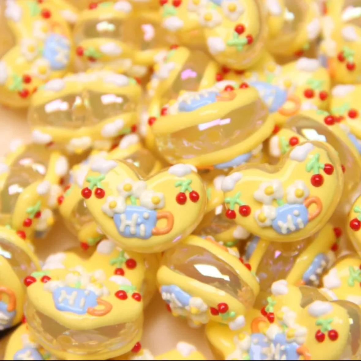 Hand-painted Love Bead