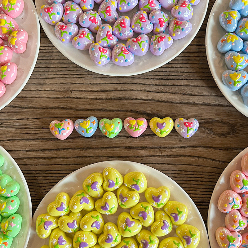 Hand-Painted Love Beading