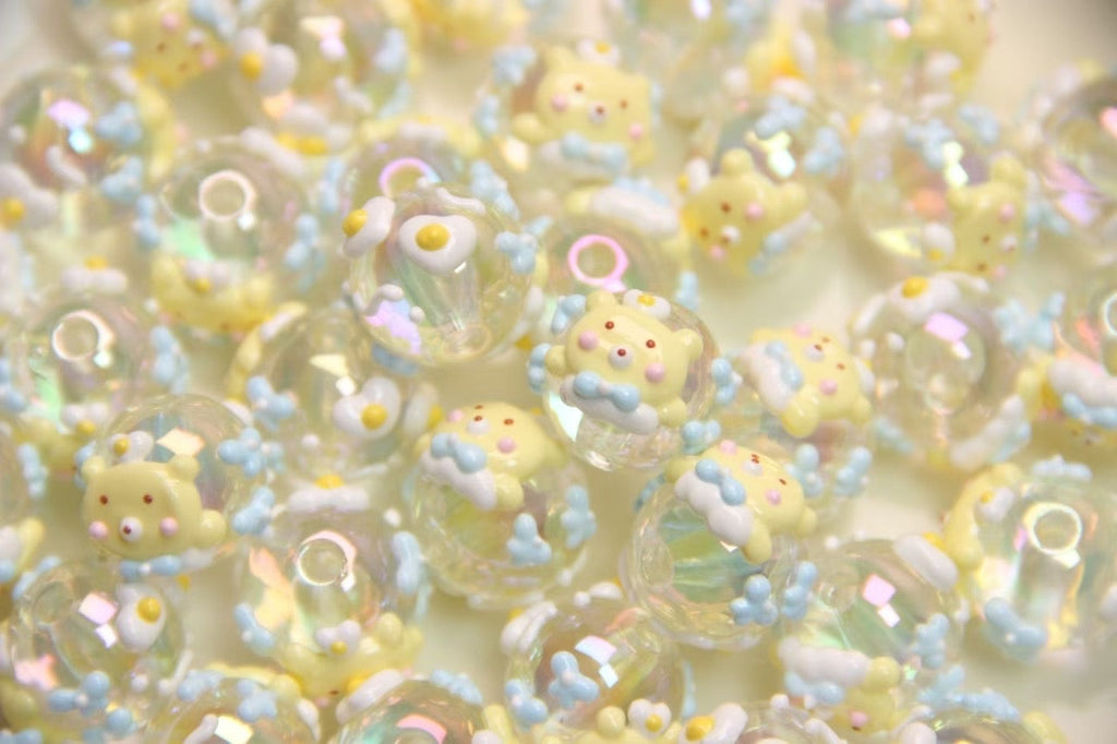 Cartoon Hand-Painted Beads