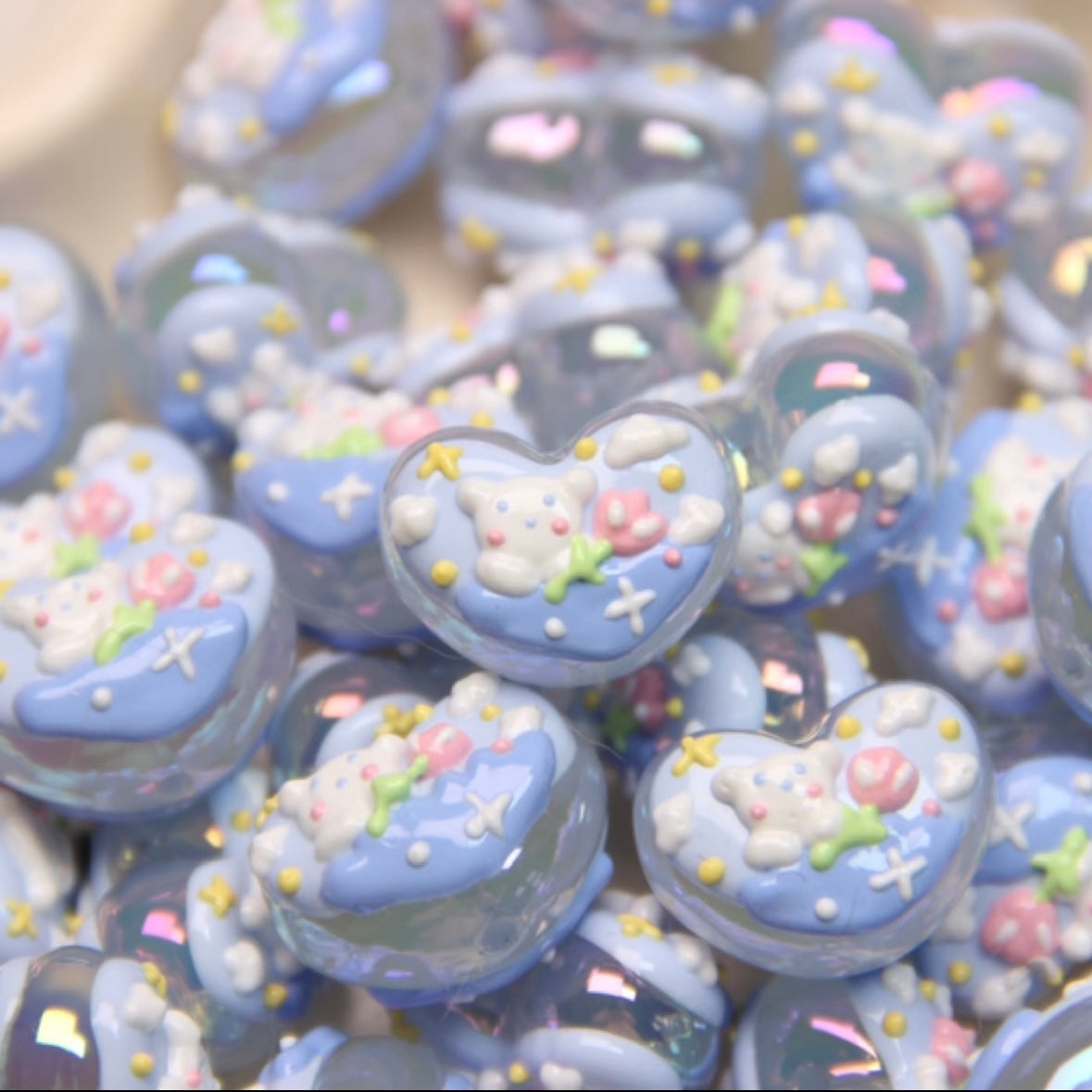 Hand-painted Love Bead