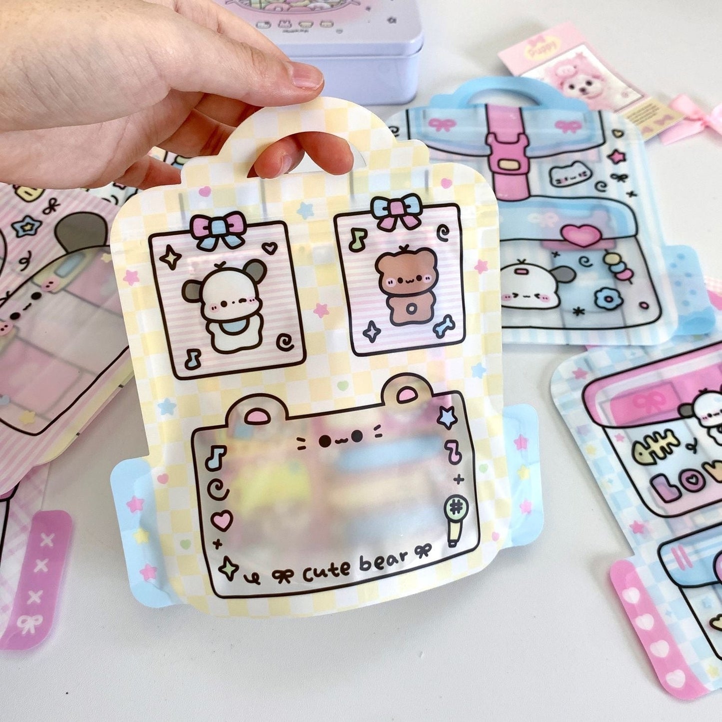 Cartoon Suitcase Ziploc Bag