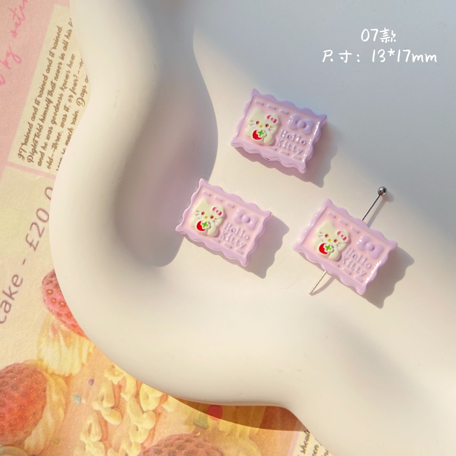 Alloy Hello Kitty Beads