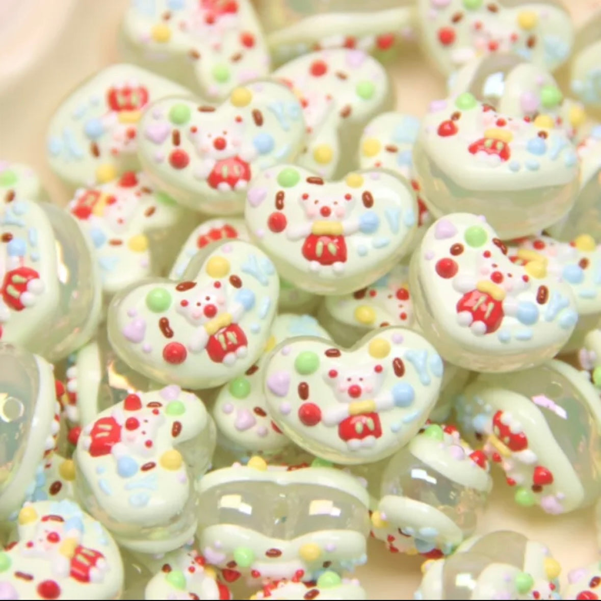 Hand-painted Love Bead