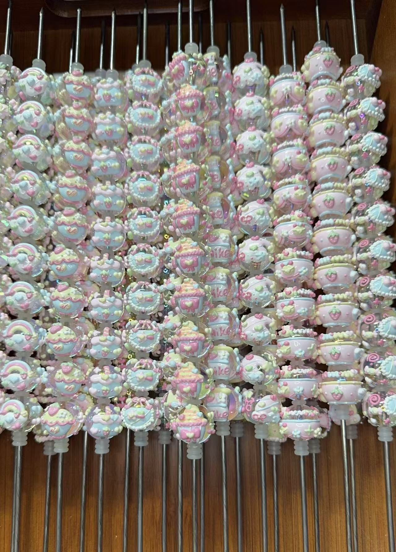 Translucent Hand-Painted Beads