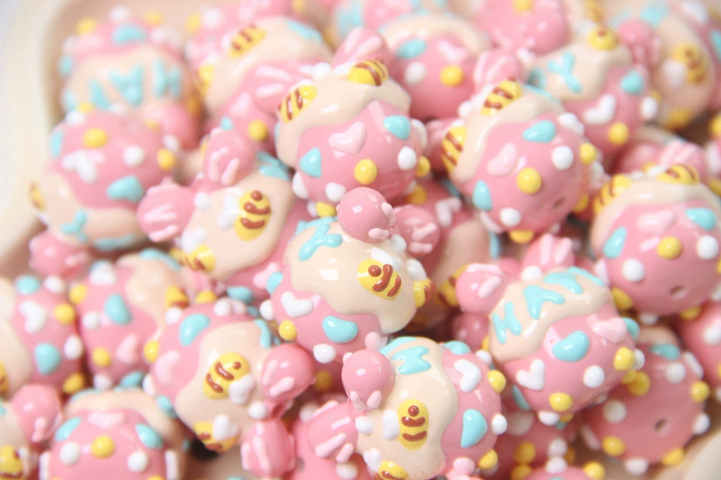 Milk Carton Hand-Painted Beads