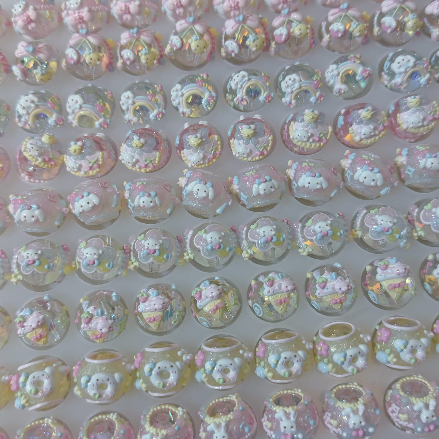 Macaron Cartoon Hand-Painted Beads