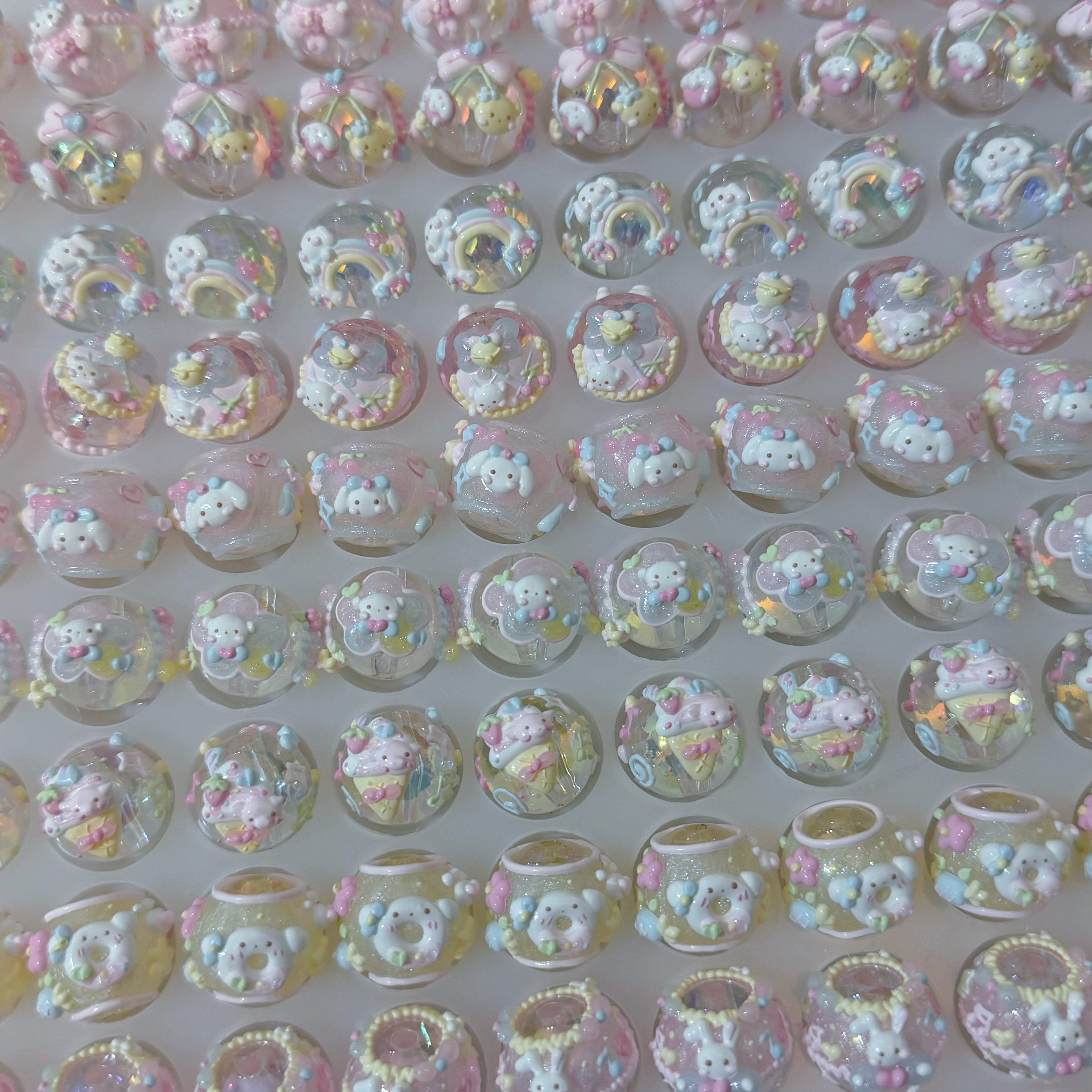 Macaron Cartoon Hand-Painted Beads