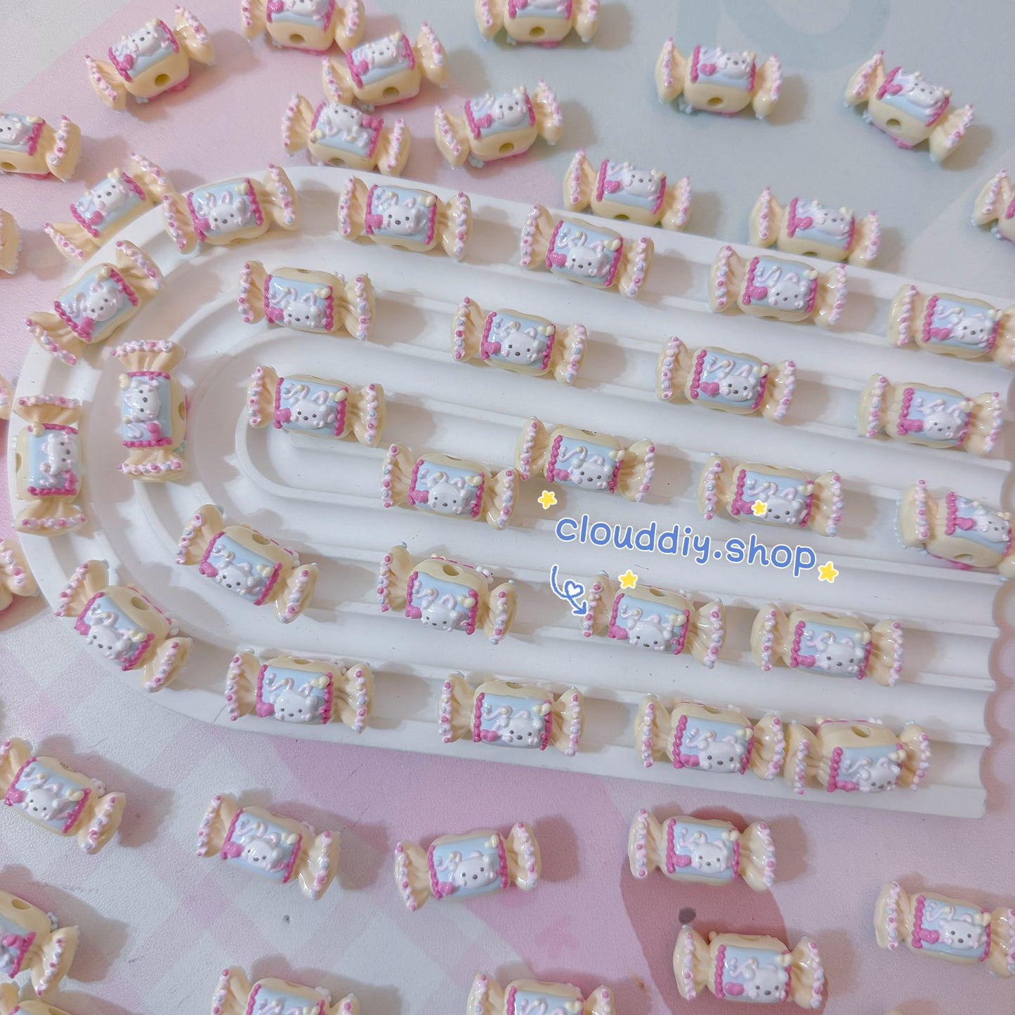 Hand-painted Candy Bead