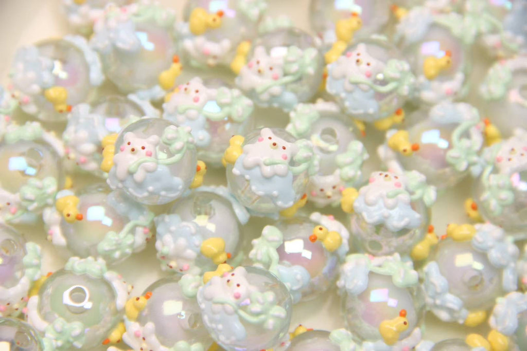 Cartoon Hand-Painted Beads