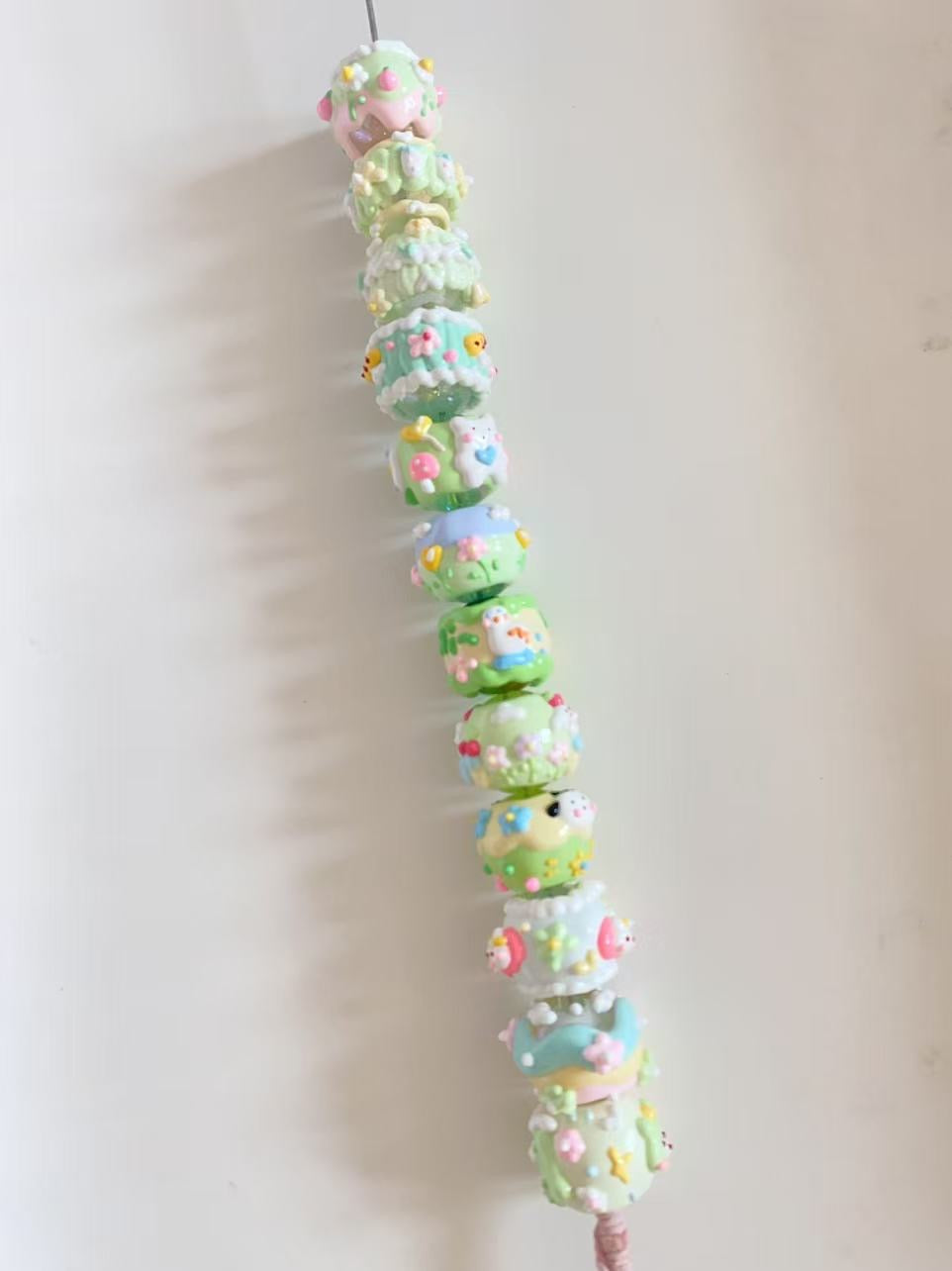 Hand-Painted Beads In Lovely Colors