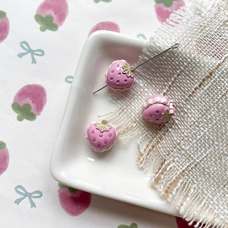 Strawberry Alloy Beads