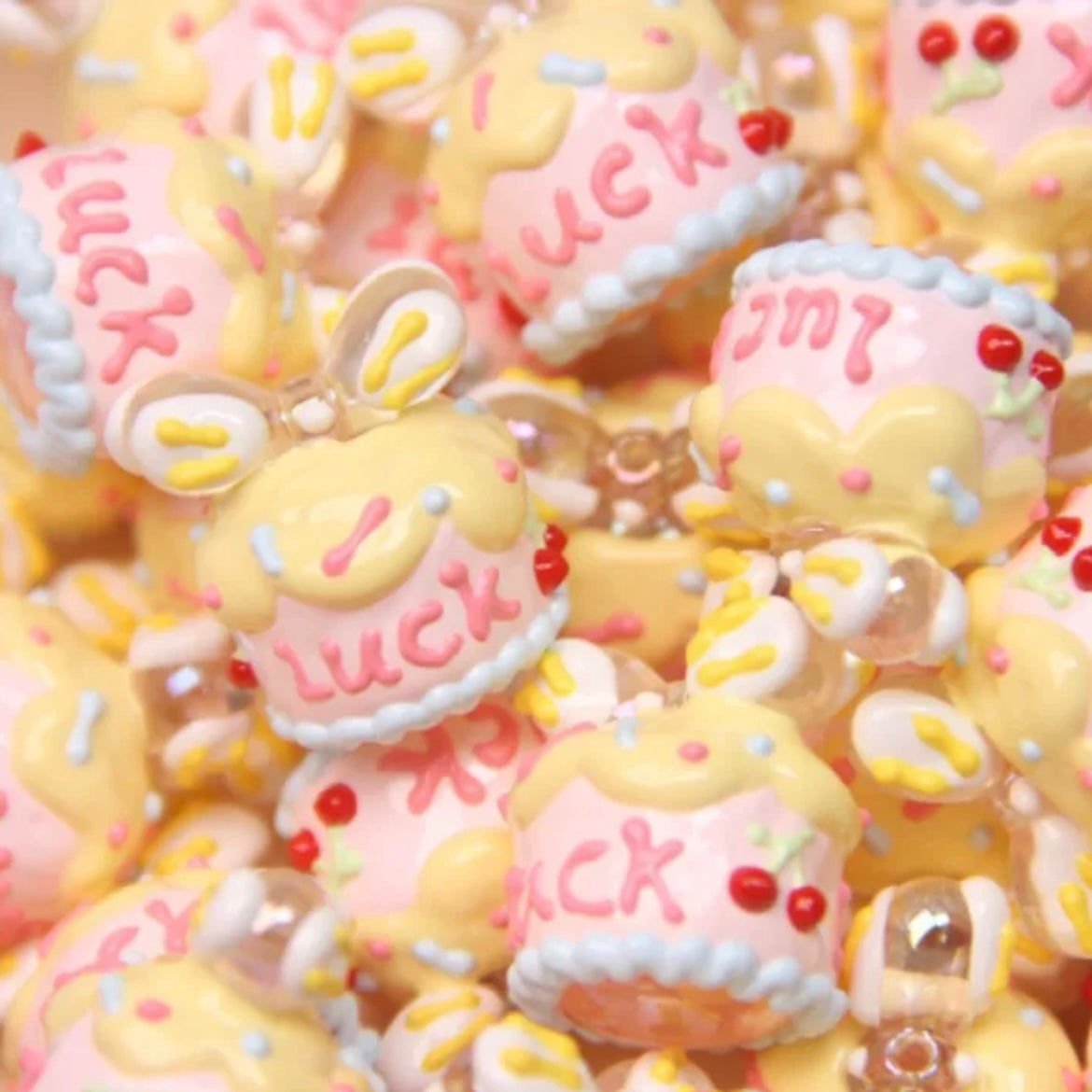 Milk Carton Hand-Painted Beads
