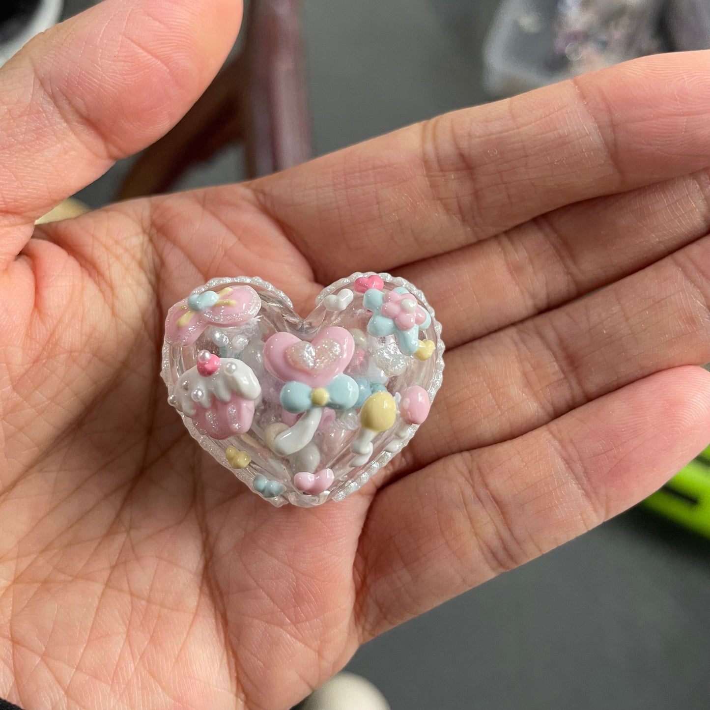 Love Heart Rocking Ball Beads