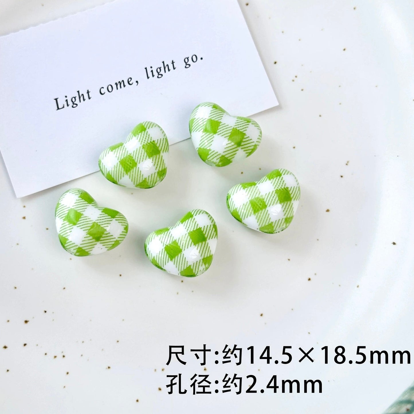 Green-Colored Beads
