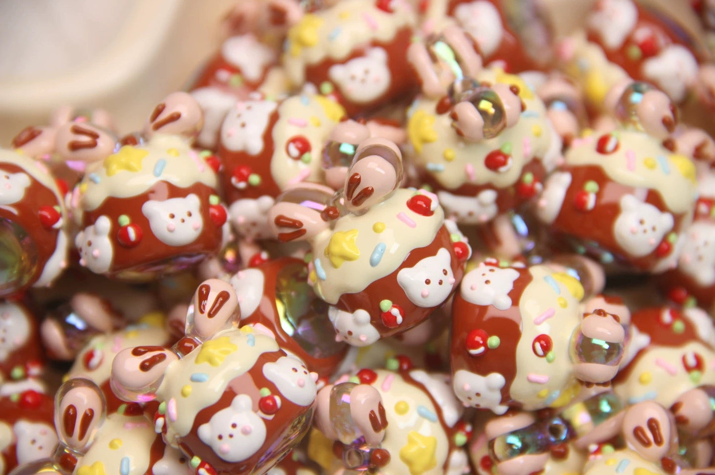 Milk Carton Hand-Painted Beads