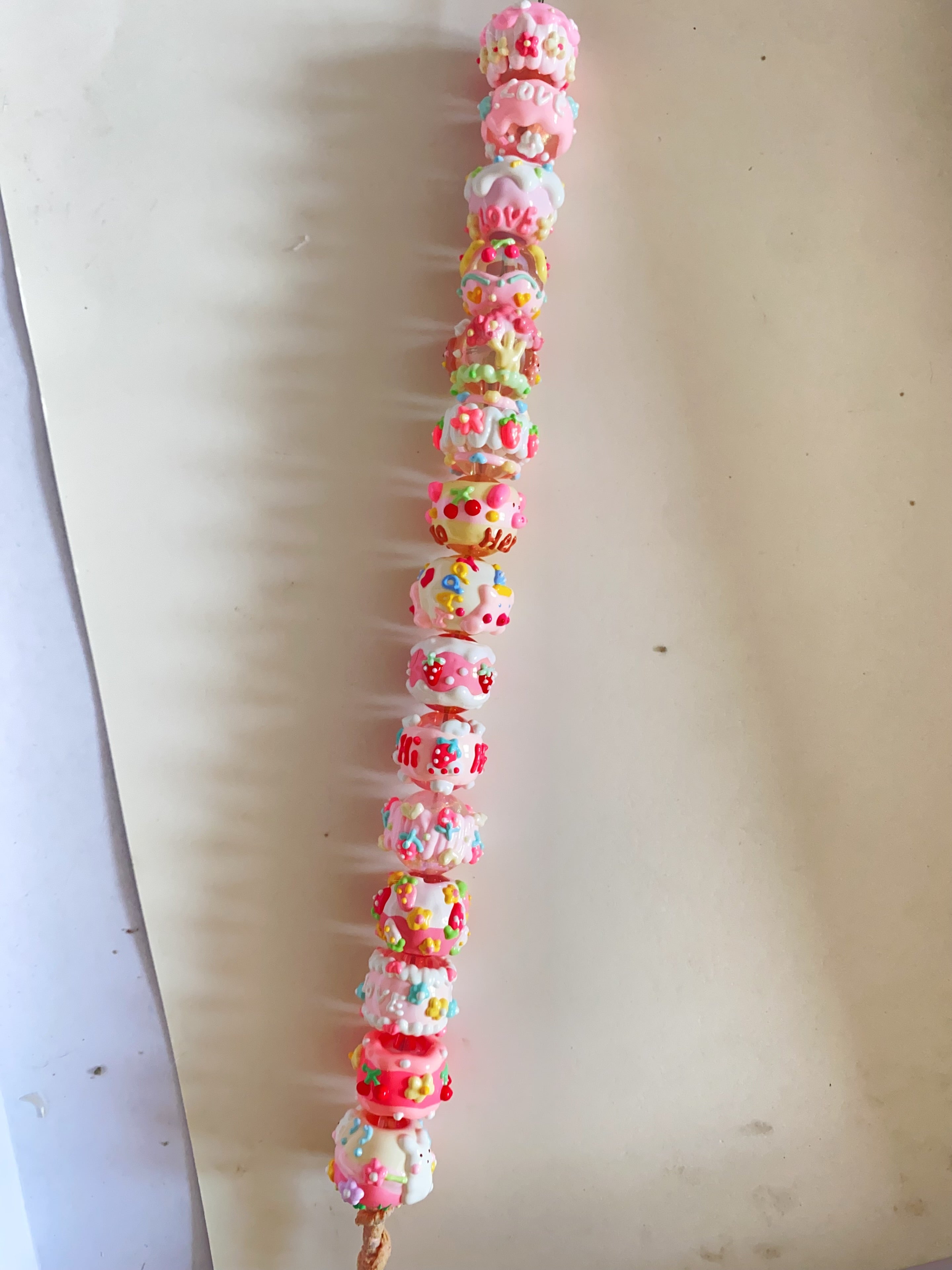 Hand-Painted Beads In Lovely Colors