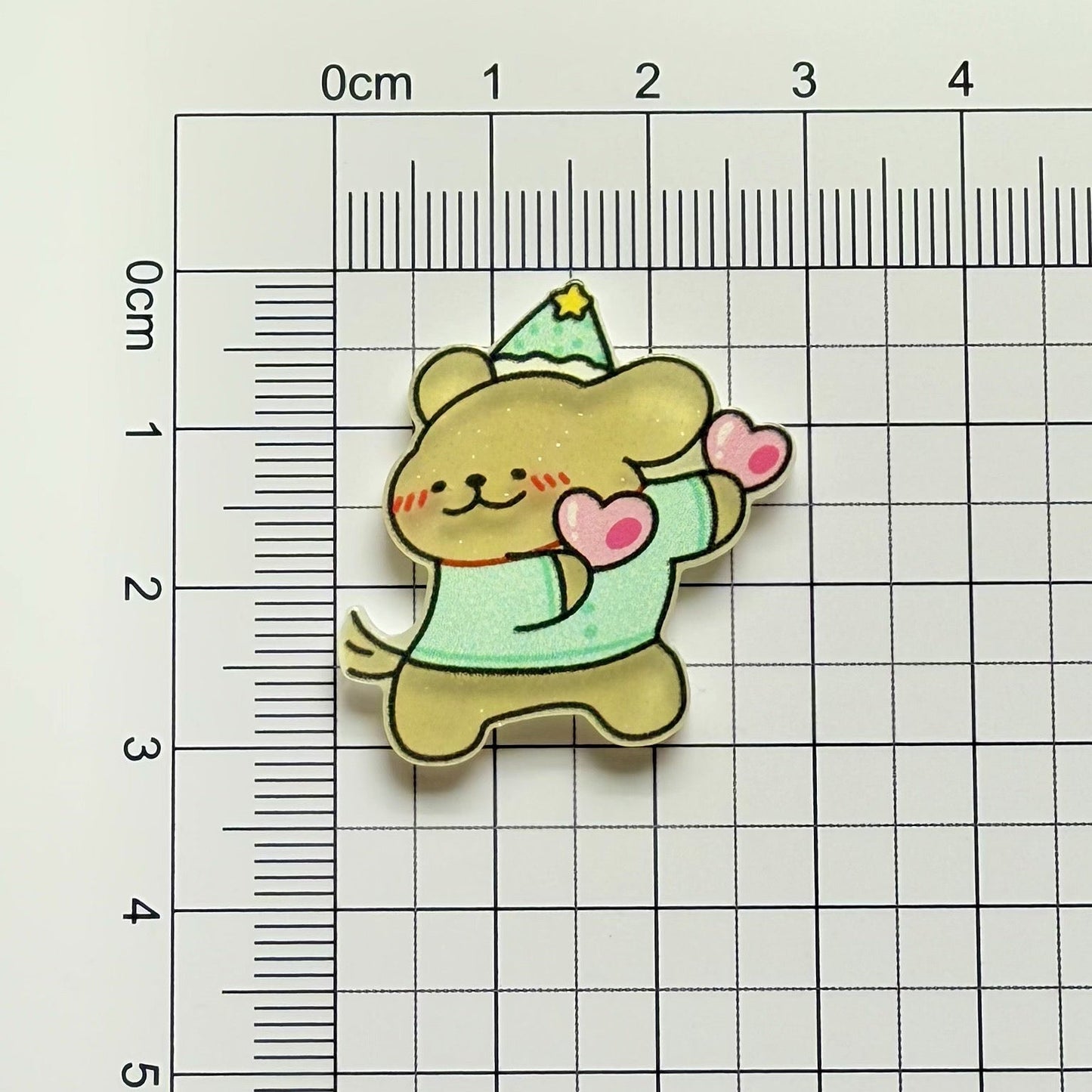 Line-Drawn Puppy Acrylic Patch