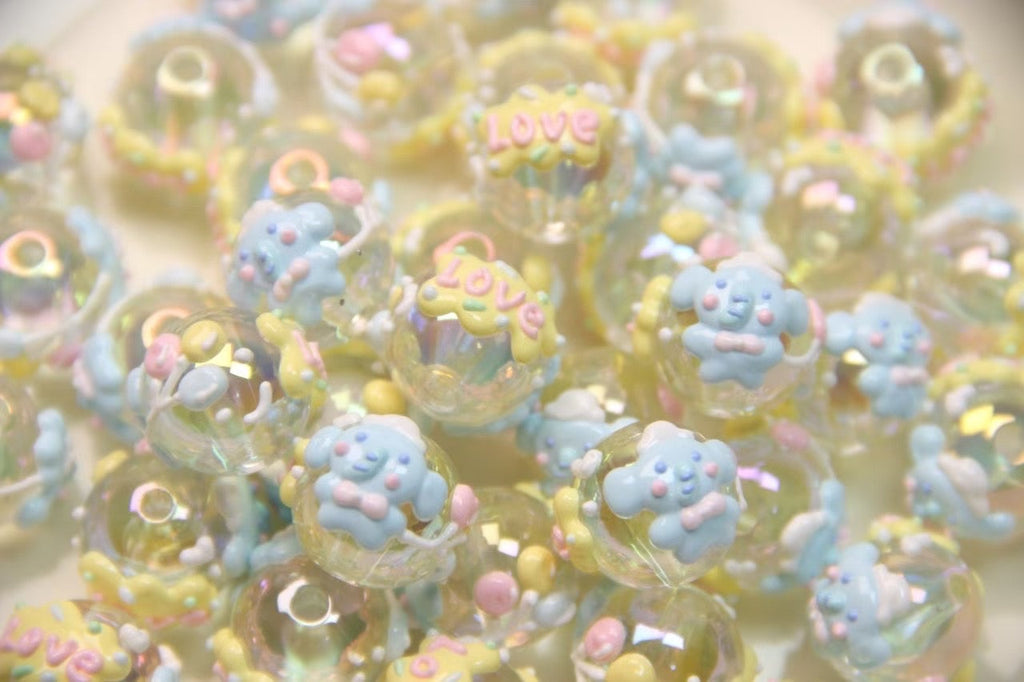 Cartoon Hand-Painted Beads