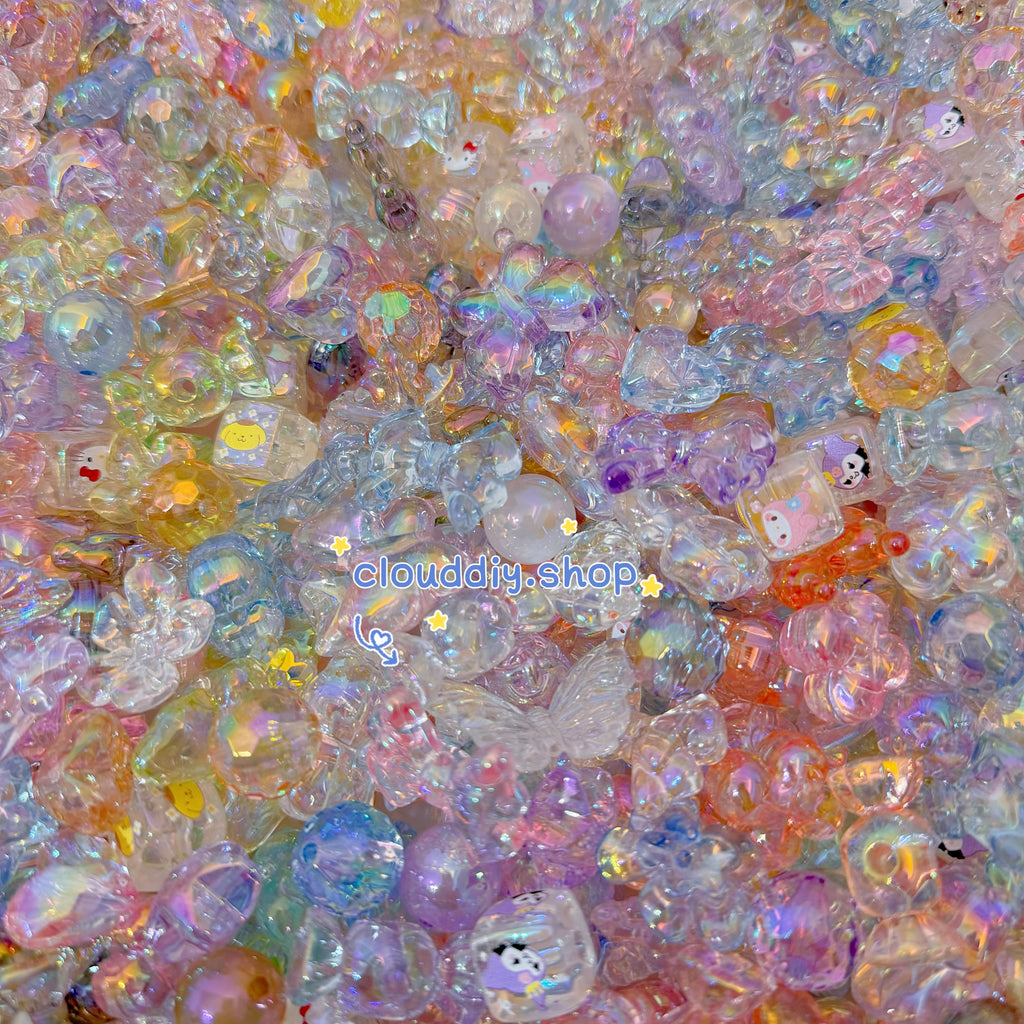 Mixed Transparent Beads