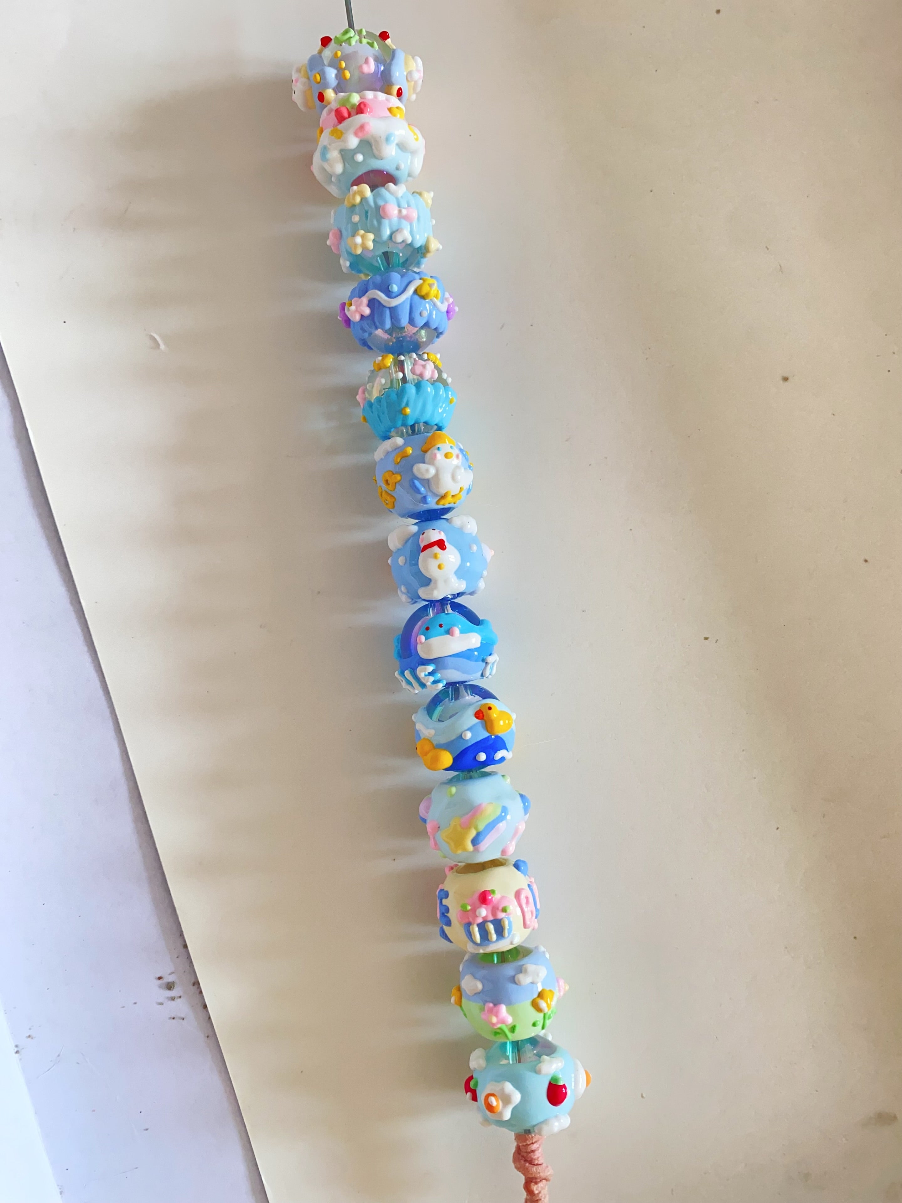 Hand-Painted Beads In Lovely Colors