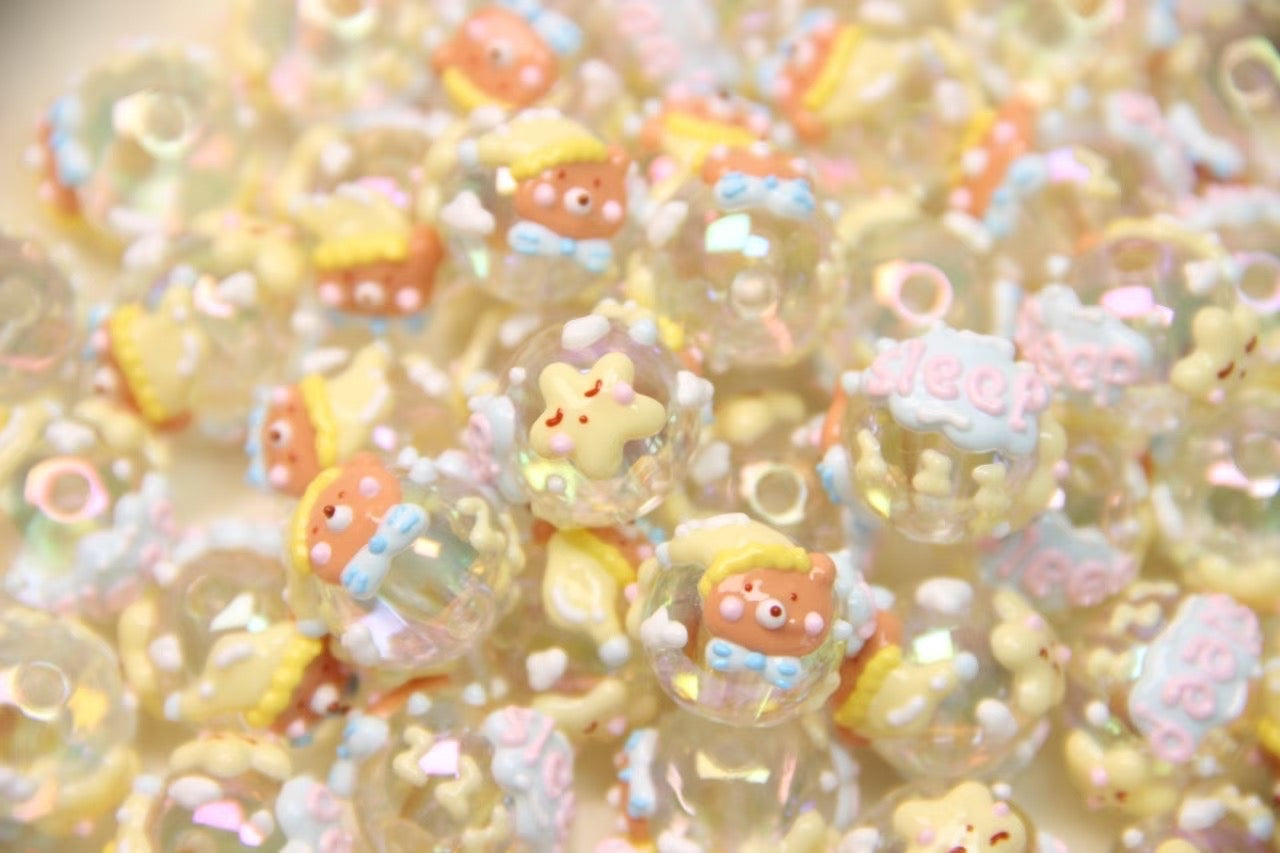 Cartoon Hand-Painted Beads