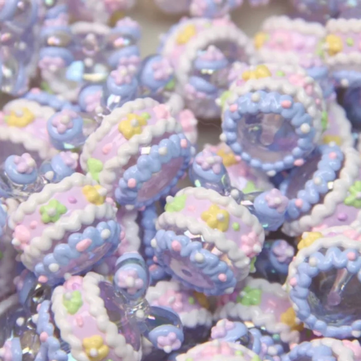 Milk Carton Hand-Painted Beads