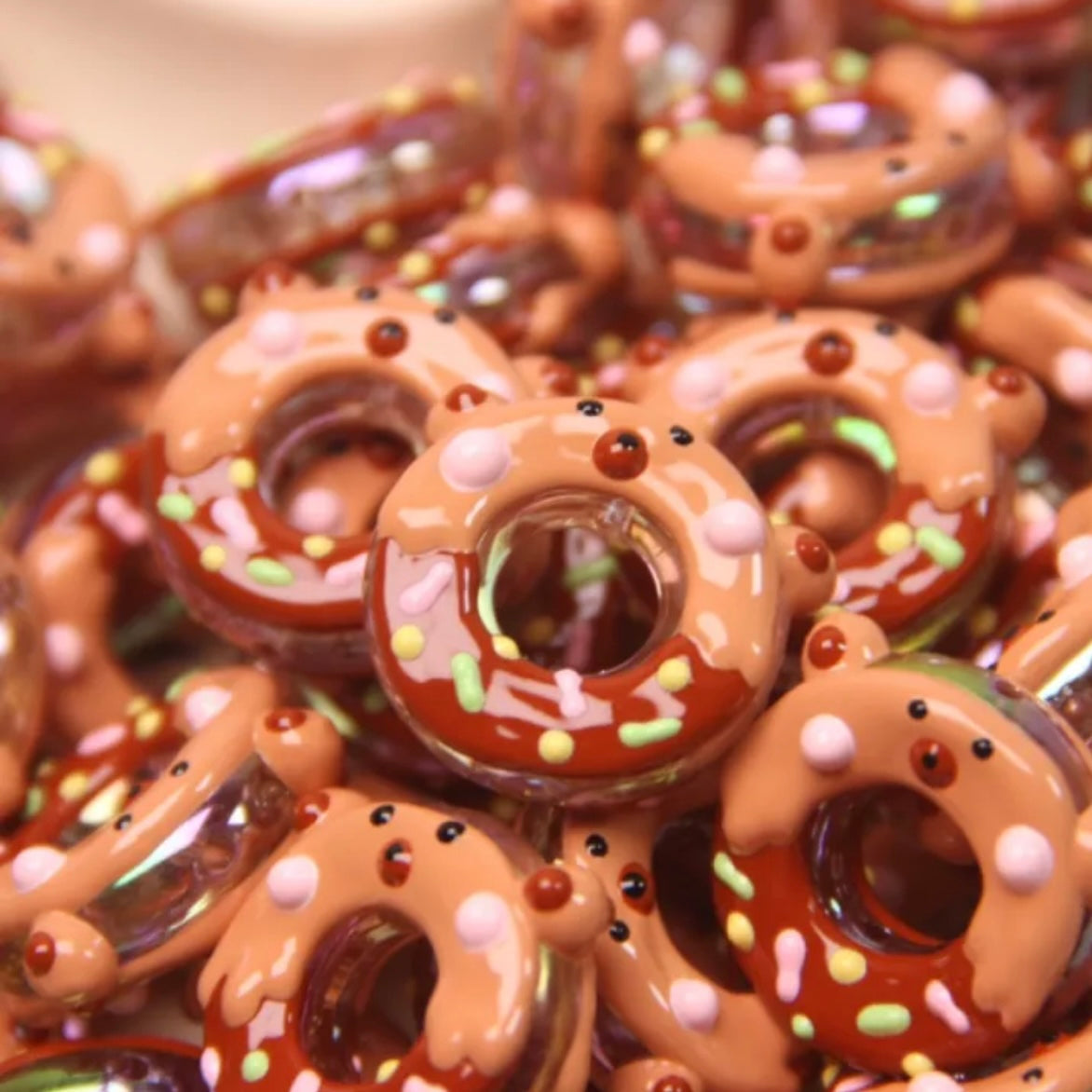 Round Hand-Painted Bead