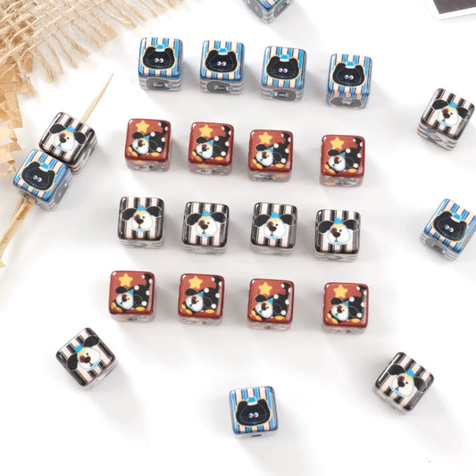 Small Dog Square Beaded