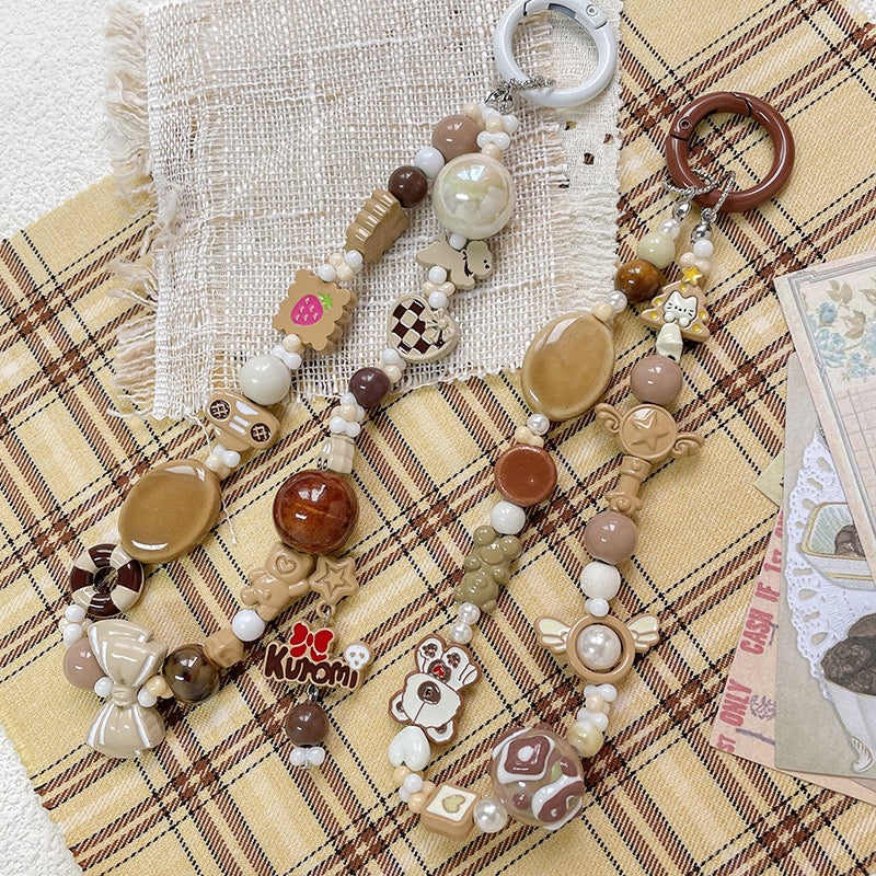 Coffee-Colored Alloy Beaded