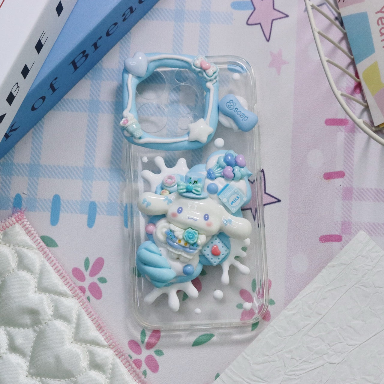 Cream glue mobile phone case