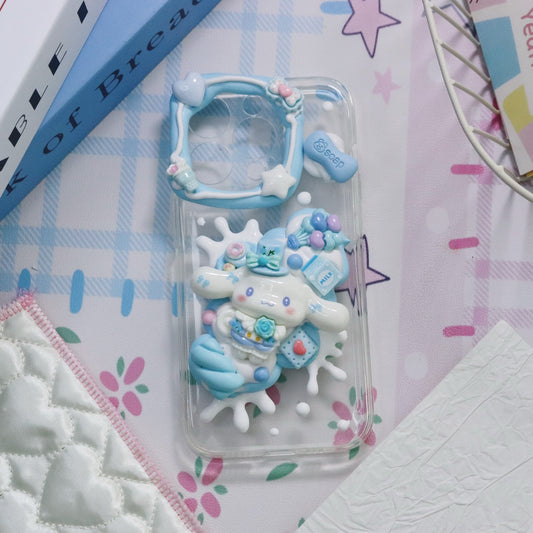 Cream glue mobile phone case