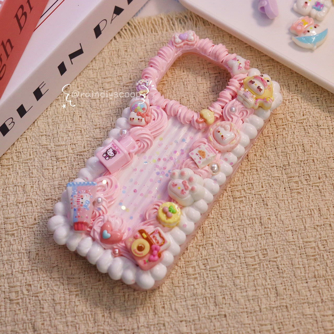 Cute cartoon cream glue mobile phone case