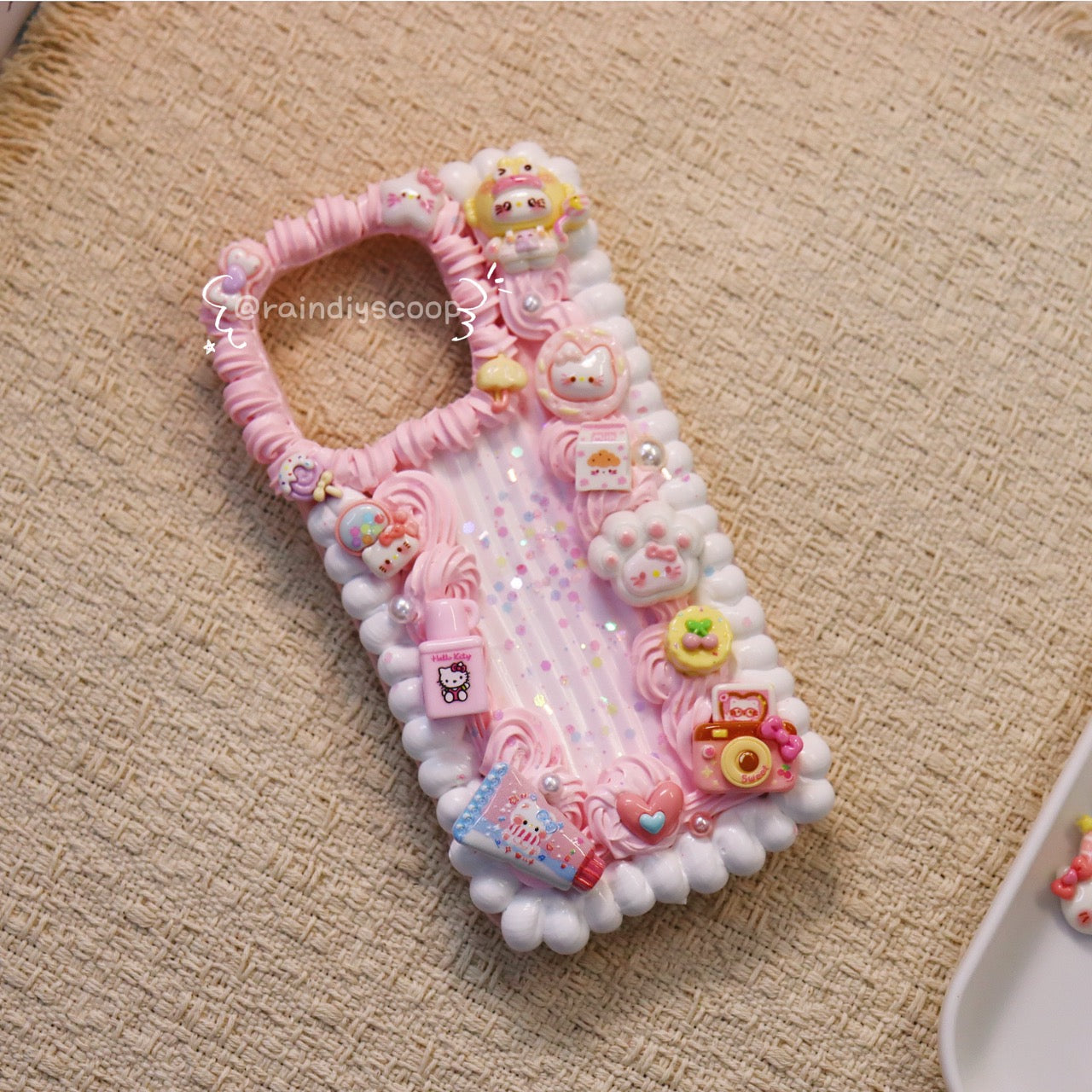 Cute cartoon cream glue mobile phone case